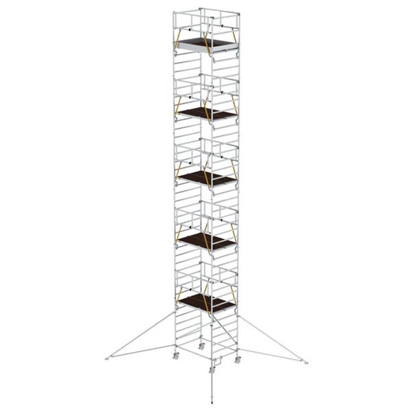 MUNK Rollgerüst SG mit Doppelplattform 1,35x1,80m und Ausleger 13,47m AH