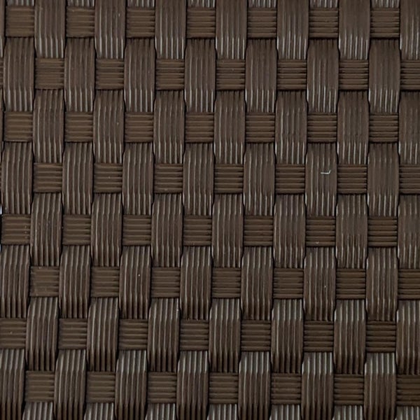 Nahaufnahme von braunem geflochtenem Material
