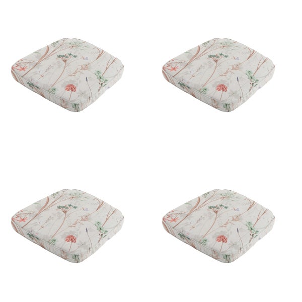 Sitzkissen Wicker Donna Natur Canvas Eco+ - ca. 48x48 cm - 4er-Set