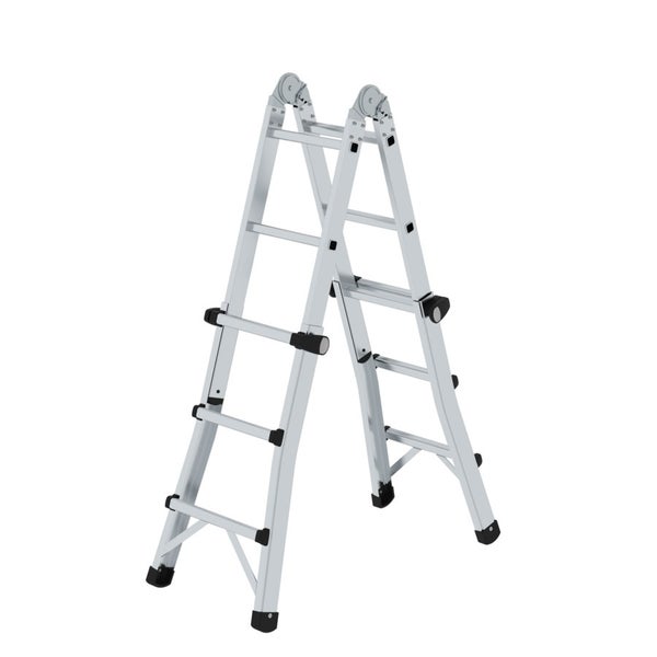 MUNK Gelenk-Teleskopleiter 4x3 Sprossen