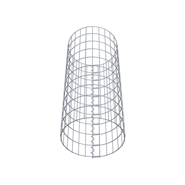 Gabionensäule Durchmesser 42 cm, MW 5 x 10 cm rund - Höhe: 1,00 m