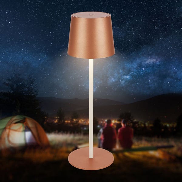 LED Tischlampe Akku LED Tischleuchte Dimmbar Kabellos Touch Aussen/Innen
