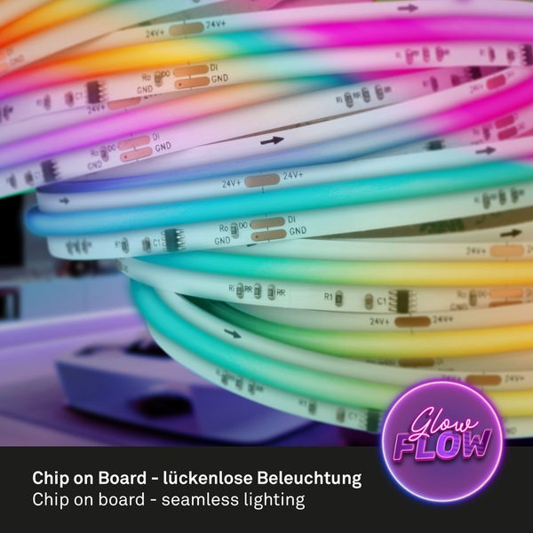 COB LED Stripe 3m RGB Leiste Lichtband Fernbedienung Selbstklebend Kürzbar Deko