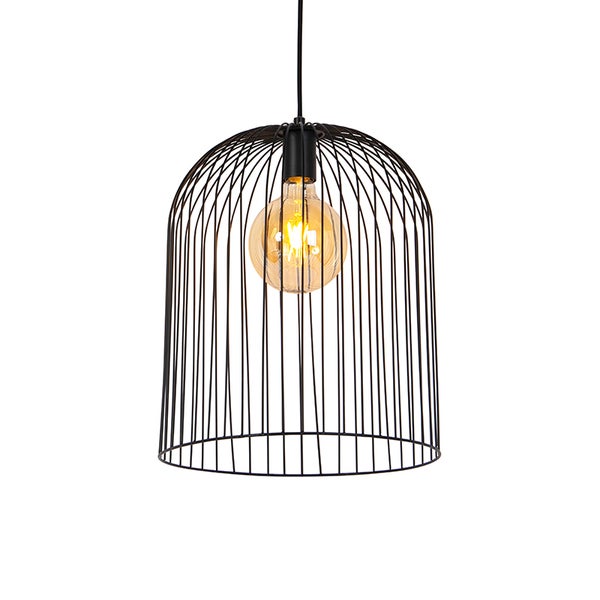 Set mit 5 Design-Hängelampen schwarz - Wires