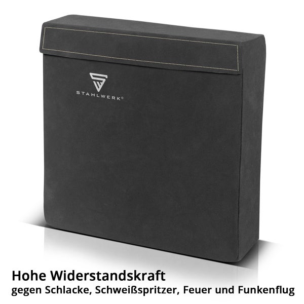 STAHLWERK Knieschutzkissen mit Leder geschützt Symbol und STAHLWERK Logo