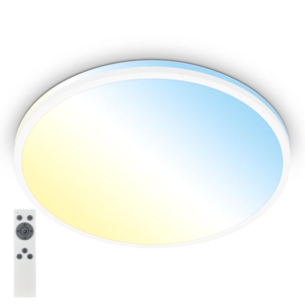 LED Deckenlampe LED Deckenleuchte Wohnzimmer Dimmbar Fernbedienung CCT Flur