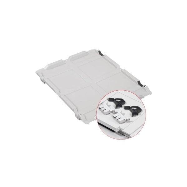 PROREGAL Spar Set 10x Eurobox Nextgen Economy Mit Scharnierdeckel & Schwarzen Schiebeschnappverschlüssen Griffe Geschlossen HxBxT 22 x 40 x 60 cm