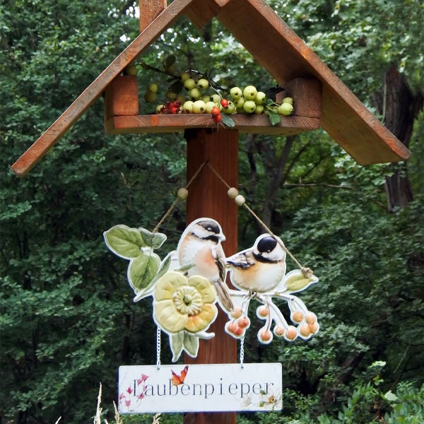 Dekoratives Vogelhaus mit Anhänger Laubenpieper