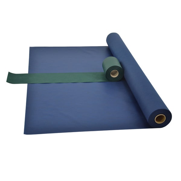 Sensalux Kombi-Set 1 Tischdeckenrolle 1m x 25m blau + Tischläufer 15cm grün