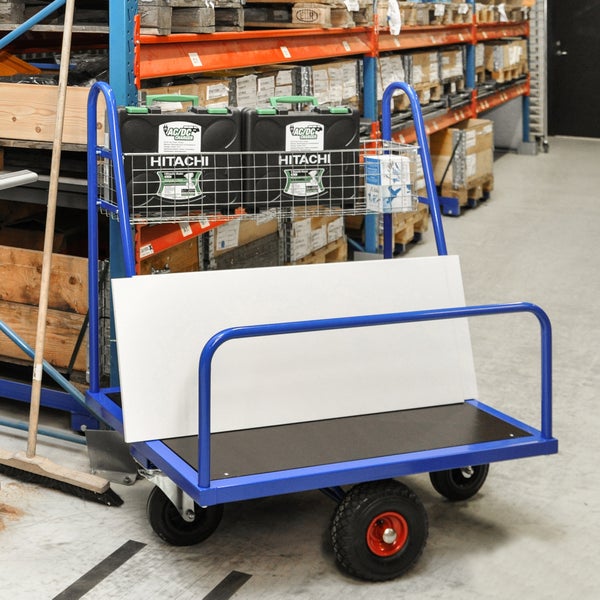 Kongamek Baumarktwagen mit verzinktem Kleinteilekorb 1000x700x1250mm