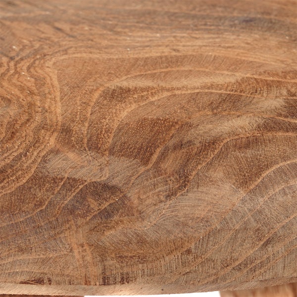 Hocker Klara Mahagoni Massivholz, rund naturfarben