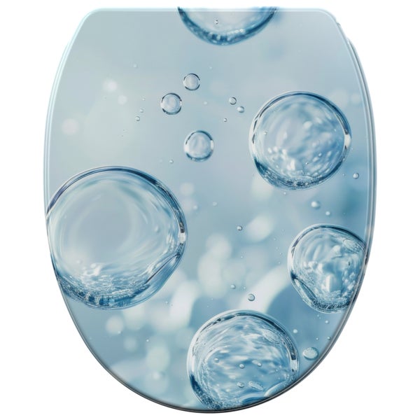 WC-Sitz mit Absenkautomatik & Top Fix Bubbles