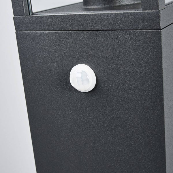 Lucande Wegeleuchte / Pollerleuchte mit Bewegungsmelder, spritzwassergeschützt IP54 Aussenleuchte 65 cm 1x E27 max. 15W ohne Leuchtmittel Außenleuchte