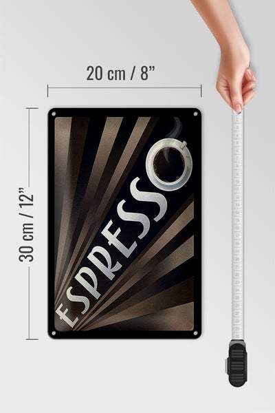Blechschild Spruch 20x30cm Espresso Kaffee