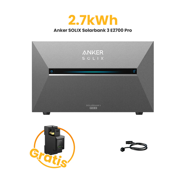 Anker SOLIX Solarbank 3 E2700 Pro Energiespeicher mit Zubehör
