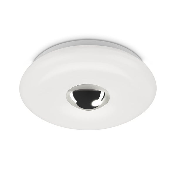 LED Deckenleuchte, weiß-chrom, LED/12W