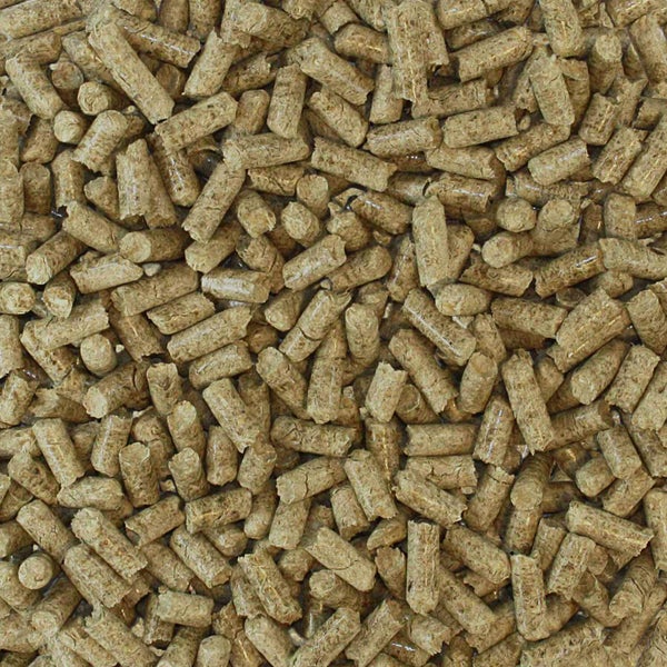 Nahaufnahme von Holzpellets aus gepressten Holzfasern als Brennstoff zum Heizen.