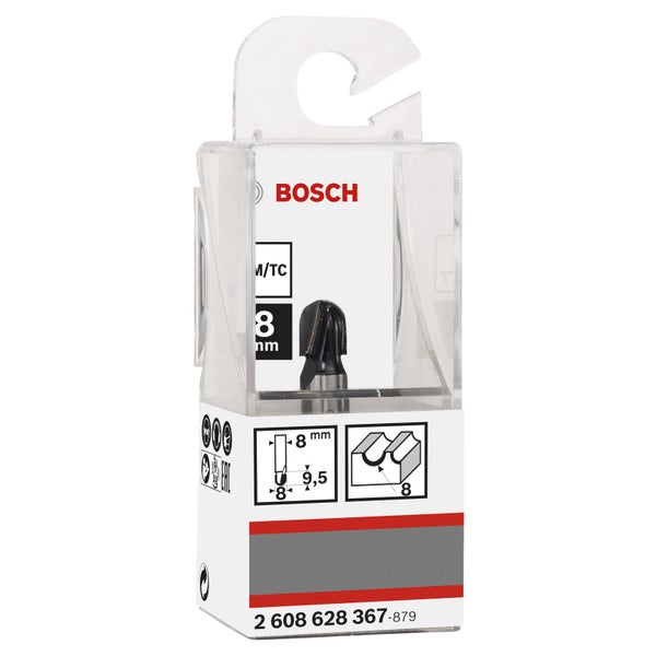 Bosch Hohlkehlfräser + Zapfen 8 x 8 x 40 - 2608628367