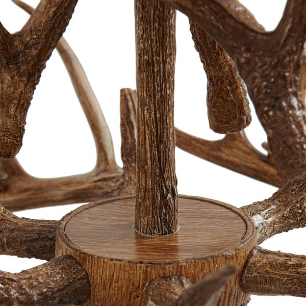 Dekorativer Kronleuchter mit Geweih-Design für eine rustikale Beleuchtung