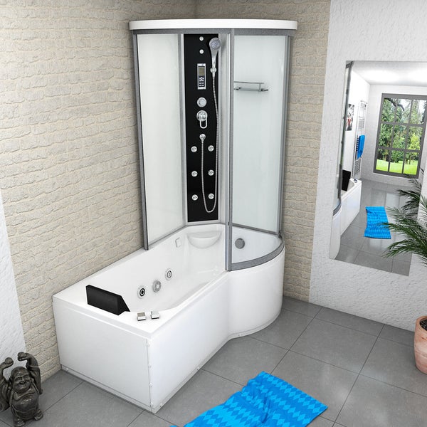 Whirlpool Wanne Duschkabine ws K55-L01-WP-EC 170x1