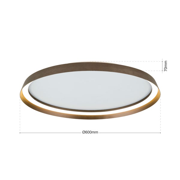 Runde Deckenleuchte, Durchmesser 600 mm