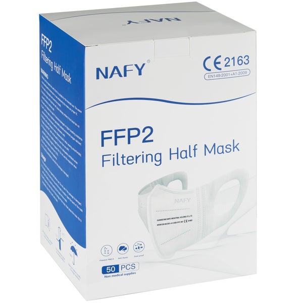 Verpackung FFP2 Halbmaske, nicht medizinische Versorgung, 50 Stück