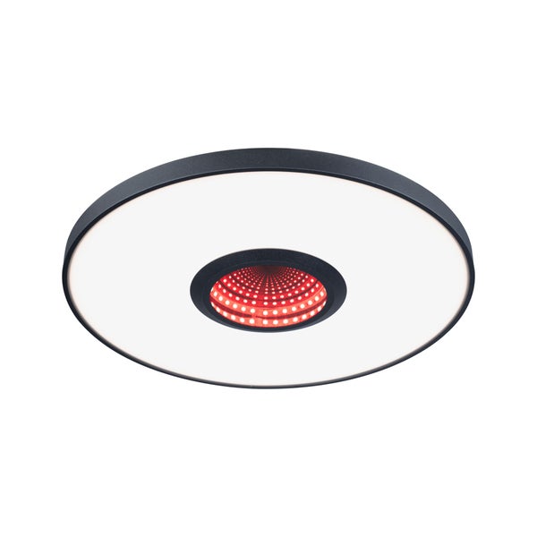 Wand-/Deckenleuchte Spaceglow Three RGB+ 1400lm 230V 21W dimmbar Schwarz matt