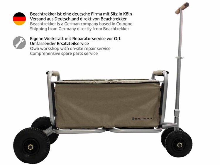 Bollerwagen mit Stofftasche und Teleskopstange