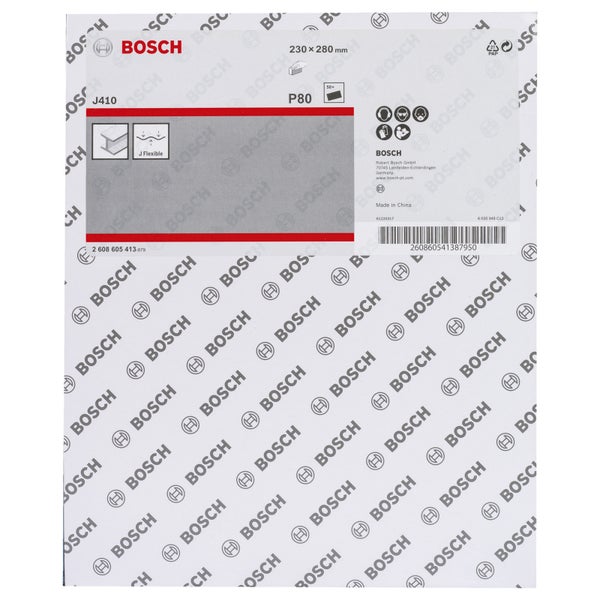Bosch 50x Schleifblatt 230 x 280 mm für Metall 80 - 2608605413
