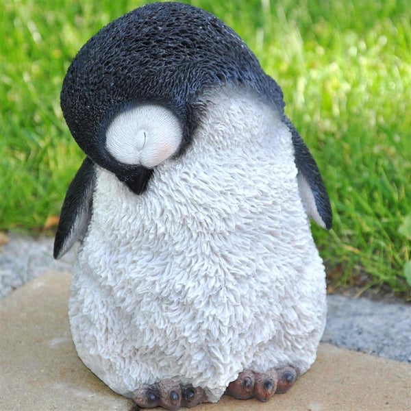Dekofigur Gartenfigur Pinguin 20 x 14 cm