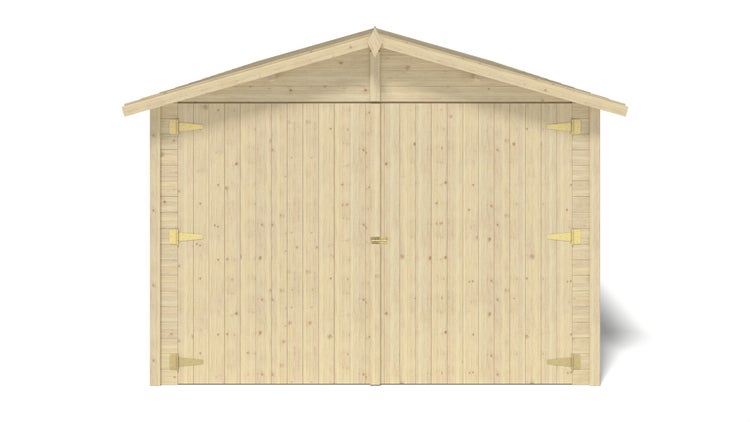 Autogarage aus Holz - 18,19m2 - 3,05x5,91m - 18mm