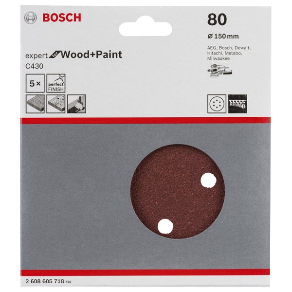 Bosch PRO R574 Fiberscheibe 180 mm G120 - 2608606745
