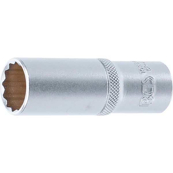 BGS Steckschlüssel-Einsatz Zwölfkant tief Antrieb Innenvierkant 12,5 mm (1/2) SW 19 mm - 10686