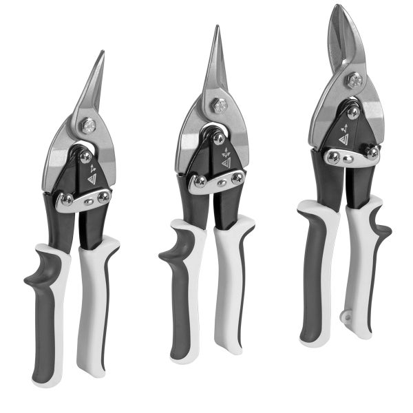 Blechschere 3er Set gerader, linker und rechter Schnitt Metallschere