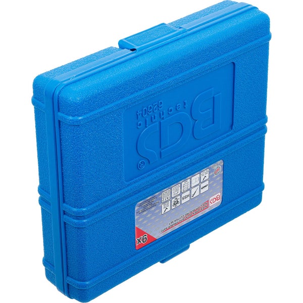 BGS technic Logo. Injektor Dichtsitz Fräser Satz im blauen Koffer