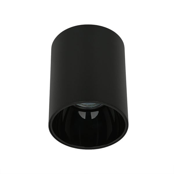 Schwarze Deckenleuchte aus Metall