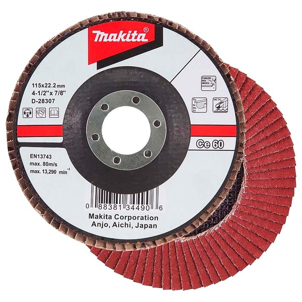 Makita Fächerscheibe 115x22,2mm Schleifmittel