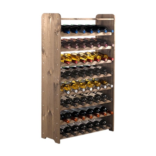 Weinregal aus Holz für 56 Flaschen mit Abmessungen