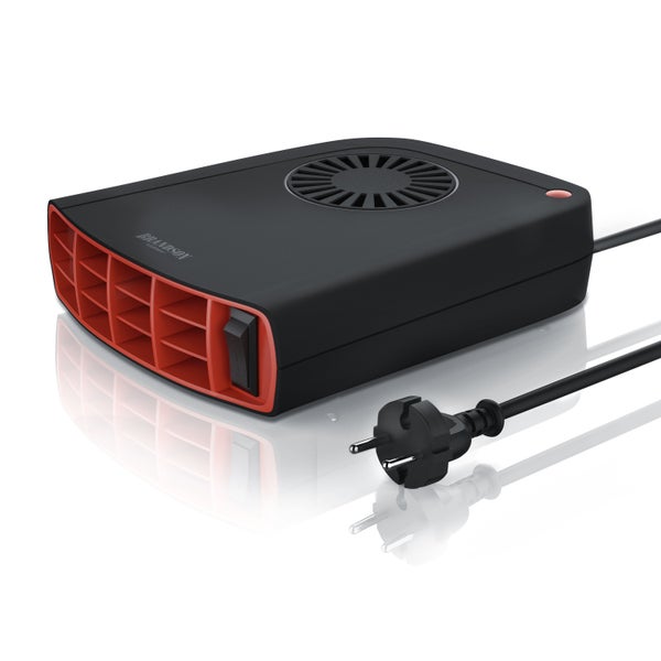Brandson Heizlüfter 1400W, Innenraumheizung, mobile Auto Heizung, PKW, Überhitzungsschutz, Entfroster Standheizung, Schwarz/Rot