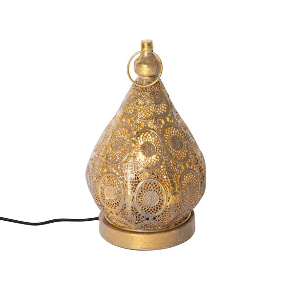 Orientalische Tischleuchte Gold 19 cm - Mowgli