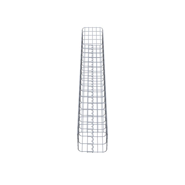 Gabionensäule 27 x 27 cm, MW 5 x 10 cm eckig - Höhe: 1,90 m
