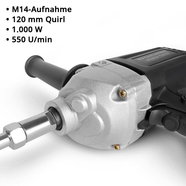 Elektrischer Quirlrührer mit M14 Aufnahme und 120 mm Quirl