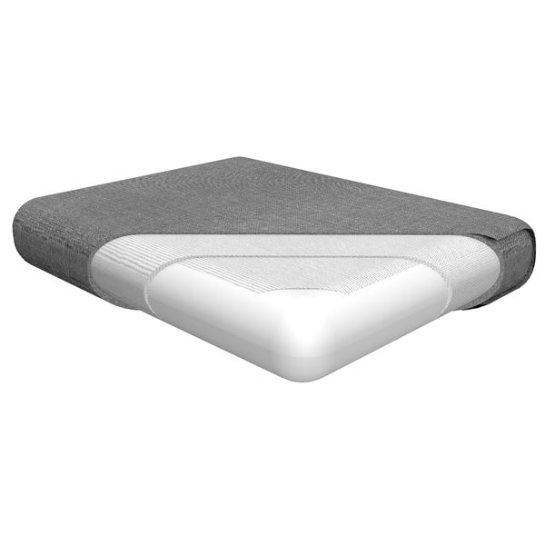 Beautissu Ilano Loungekissen Outdoor Sitz 50x50x8cm Grau