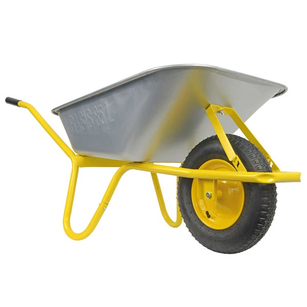 Schubkarre mit Stahlmulde und einem Fassungsvermögen von 85 Litern