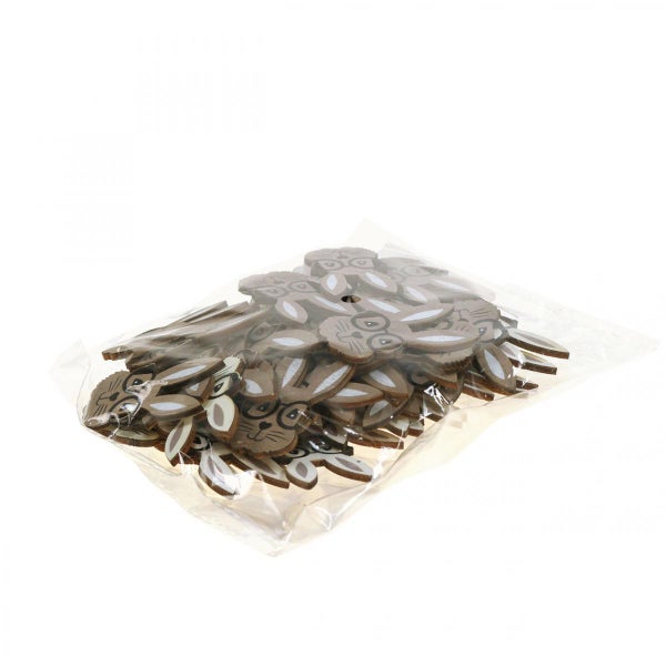 Packung Deko-Hasen aus Holz