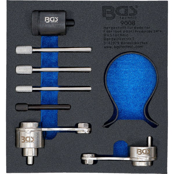 BGS technic Schlauchklemmen-Sortiment, 30-teilig, Größen 6 bis 16 Millimeter Durchmesser, verzinkter Stahl.