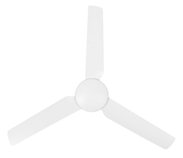 Deckenventilator mit drei Rotorblättern für die Deckenmontage zur Raumluftzirkulation.