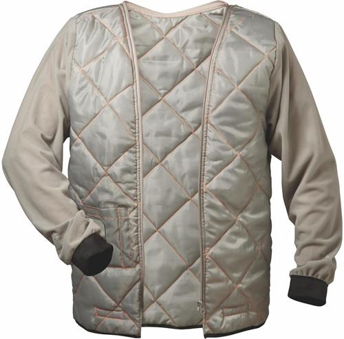 Orangefarbene Warnschutzjacke mit abnehmbarer Kapuze, Brusttasche, thermofixierten Reflexstreifen, herausnehmbarem Futter und robustem YKK Frontreißverschluss