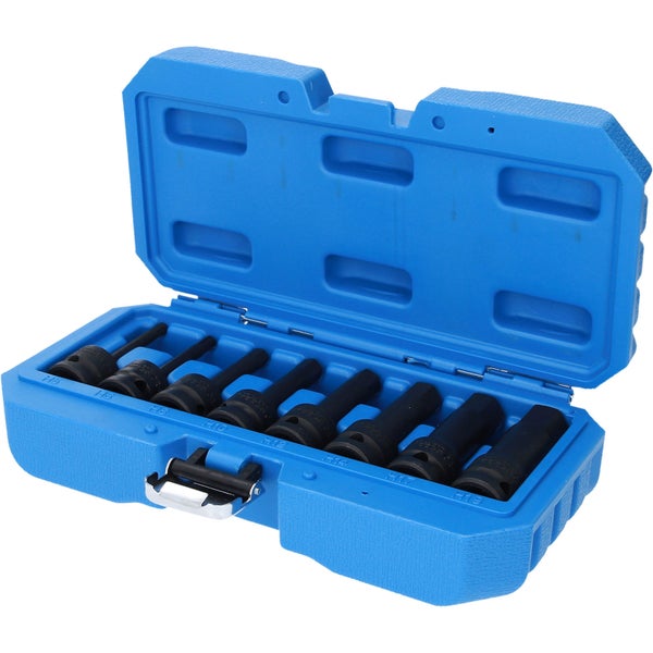 BRILLIANT TOOLS 1/2 Kraft-Bit-Stecknuss-Satz Innensechskant 8tlg. 5 - 19 mm - BT022615