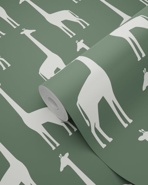 Tapetenrolle mit Giraffenmuster